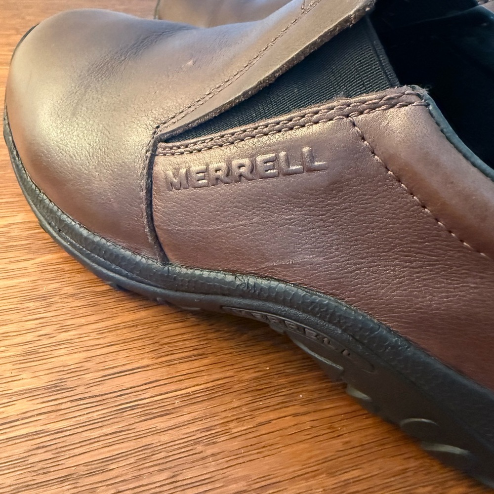 Merrell Men's Brown Leather Jungle Mocs
